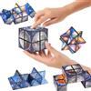 FGen Cubo magico 2 in 1 cielo stellato Infinity, cubo magico cielo stellato, giocattolo antistress per bambini e adulti