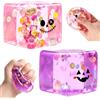 Henjunu 2Cubi antistress Squishy a tema Halloween Giocattoli Squishy a forma dicubo | Cubo antistress Squishy a tema Halloween - Ideale per bambini e adulti