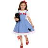 Fun Shack Costume Dorothy Bambina, Costume Mago di Oz Halloween Bambina | Abito Blu & Cerchietto Coordinato, Stile Dorothy, Da Infilare, Perfetto per Halloween, Ideale per il Gioco di Ruolo