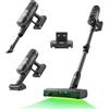 roborock H60 Ultra Aspirapolvere Senza Fili, 210AW, 90 min Autonomia, Tubo Flessibile 180°, Rilevamento Polvere LED, Spazzola Anti-Grovigli per Tappeti, Moquette e Peli di Animali