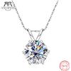 ANU JEWEL AnuJewel 1ct 3ct 5ct D Color Moissanite Diamond collana con ciondolo placcato oro 18 carati di alta qualità regali di gioielleria raffinata all'ingrosso