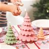 GBhouse Stampo in silicone per albero di Natale Stampo per candela in gesso per aromaterapia natalizia 3D Ornamento natalizio fatto a mano Decorazione per la casa