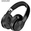 Shoumi Cuffie wireless Bluetooth Over Eer Blue Tooth 5.0 Cuffie per PC Cuffie stereo Auricolari con supporto per microfono TF-Card FM