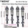 YSIDO Ammortizzatore Ammortizzatore Sospensione 120mm Anteriore 140mm Posteriore per 1/8 1/7 JLB HSP EM Racing DHK HPI Redcat LRP ZD Racing Hongnor
