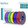SUNLU 5KG PLA PLUS 2.0 3D Filamento 1.75mm PLA Plus Aggiornato Maggiore Resilienza Avvolgimento Ordinato Multicolore 1KG Bobina Riusabile per La Maggior Parte delle Stampanti 3D FDM
