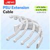 JEYI PSU Cavo di prolunga Kit-24Pin ATX + 8Pin EPS + 6+2Pin PCIe 18AWG Filo di rame Premium con pettini per cavi