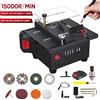 NONE Sega da tavolo elettrica da 200 W 90 ° Mini sega da tavolo per legno sollevabile multifunzionale ad angolo regolabile Taglierina per batteria Makita 21V