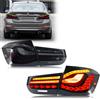 xunder Luci posteriori a LED GTS per BMW Serie 3 F30 F80 M3 LCI Berlina 2012-2018 Indicatori di direzione sequenziali Gruppo lampade posteriori [Non adatto F31]
