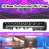 MINGJIE Faro mobile a 1/2/4/6 teste a 10 fasci, effetto LED Bar Beam, DMX512 attivato dal suono per DJ, discoteche, feste, bar, matrimoni, club, spina EU