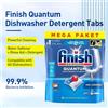 Finish Pastiglie Detergenti Finish Quantum per Lavastoviglie 80/100pz - Potenti Compresse per Pulizia Lavastoviglie per Tutti i Tipi di Lavastoviglie
