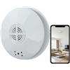NONE Mini Telecamera di Sicurezza 1080P HD, Visualizzazione Remota WiFi, Rilevamento Movimento e Registrazione, Montaggio a Soffitto per Uso Interno Casa/Ufficio/Hotel