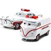TAKARA TOMY Pixar Cars 3 Modellini di Alta Qualità Doc Hudson e Fillmore Bianchi, Auto da Corsa in Metallo Pressofuso 1:55, Giocattoli Regalo di Compleanno per Bambini