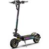 OOTD Monopattino Elettrico per Adulti OOTD T10pro, Potenza di Picco 2*1300W, Batteria di Grande Capacità 52V 23.4Ah, Velocità Massima 65km/h, Autonomia Massima 80km, Pieghevole, Fuoristrada, Pneumatici da