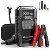 POPDEER Avviatore di Emergenza POPDEER PD-JA2 4000A con Compressore d'Aria da 160 PSI, Booster per Motori Benzina 8.0L/Diesel 6.0L, Luce da 600LM e Power Bank, Ampio Schermo