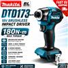 Makita Avvitatore a impulsi Makita DTD173 18V LXT Brushless, cacciavite elettrico per legno/bulloni, modalità T1 T2, doppia luce LED, con batteria BL1860 6.0Ah
