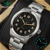 Militado ML08 Orologio da polso da uomo vintage 38 mm VH31 Sweep Quartz AR Sapphire Crystal C3/BGW9 Orologi da polso impermeabili luminosi 100M