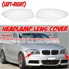 F.Q.D.CAR Coppia di coperture trasparenti per fari anteriori auto per BMW Serie 1 E81 E82 E87 E88 2003-2011, guscio trasparente per faro, copertura trasparente per lampada