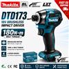 Makita DTD173 Avvitatore a Impulsi Brushless 18V LXT 180N·m con Doppia LED e Batteria BL1860 6.0Ah Spedizione Locale UE