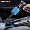 BALASHOV Aspirapolvere portatile multifunzionale, aspirazione potente da 120 W, aspirapolvere senza fili per auto, pavimenti e casa, mini raccoglitore di polvere da 50 ml, ricarica USB 5 V, batteria al litio