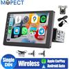 MOPECT Schermo touch IPS ruotabile da 9 pollici 1 Din universale senza fili per Apple Carplay Android Auto Autoradio Androidauto Stereo Lettore multimediale video Unità principale Autoradio WIFI BT FM