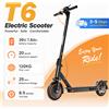 TODIMART T6, monopattino elettrico ultraleggero per adulti con sospensioni a molla e controllo tramite app, motore da 249 W, velocità massima di 24,99 km/h, autonomia di 25-30 km, ruote da 8,5