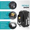 Makita Batteria originale Makita BL1850 18V 6Ah, compatibile con BL1830, BL1860, BL1850B - Batteria per utensili per smerigliatrice a batteria da 18 Volt