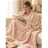 NONE Coperte morbide in maglia adatte ad adulti e bambini, coperte calde per il riposo con aria condizionata, texture ondulate tridimensionali multicolori, coperte decorative per divani e camere da letto,