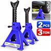Cavalletto per assale da 3 tonnellate, cric per auto, set da 2, in acciaio resistente, regolabile in altezza, da 11,4 a 17 pollici, cavalletto per auto/furgoni/veicoli, strumento per riparazioni in