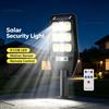 NONE Lampione stradale a LED solare per esterni, con 9 LED COB, sensore di movimento, lampada da parete, 5W, 1500mAh, telecomando, impermeabile, luce di sicurezza per cortile, giardino e vialetti.