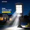 NONE Lampione solare a LED per esterni, con 8 LED SMD, sensore di movimento, lampada da parete, 5W, 1200mAh, telecomando, impermeabile, luce di sicurezza per cortile, giardino e vialetti.
