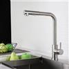 NONE Rubinetto da cucina a molla per uso domestico, 360 ° Rubinetto miscelatore girevole estraibile, rubinetto in acciaio inossidabile per acqua calda e fredda, rubinetto con doccetta flessibile per
