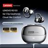 Lenovo Nuove cuffie wireless Lenovo RS103 con tecnologia Bluetooth 6.0 e design a clip, modello 360. ° Cuffie con audio surround, auricolari con batteria a lunga durata (24 ore) e microfono.
