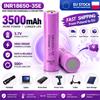 Kedanone Batteria ricaricabile agli ioni di litio INR18650-35E, capacità reale 18650, 3,7 V, 3500 mAh, per progetti fai-da-te, utensili elettrici e torce.