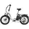 WILDEWAYEBIKE Bicicletta elettrica a lunga autonomia da 1680 Wh, batteria da 48 V e 35 Ah, autonomia fino a 200 km, e-bike pieghevole con pneumatici larghi da 20", pneumatici 20×3.0, freni a disco idraulici, ideale