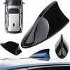 NONE Antenna per auto con radio FM, da montare sul tetto, a forma di pinna di squalo, colore nero, universale, dal design moderno, pratica, affidabile, compatta, elegante, semplice, multifunzionale, ideale