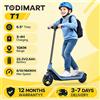 TODIMART T1, monopattino elettrico pieghevole per bambini, motore da 150 W, velocità massima 15 km/h, illuminazione a 7 colori e display a LED, 3 modalità di velocità, monopattino elettrico per