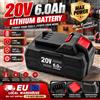 DAGENLY Batteria al litio da 20 V e 6,0 Ah, batteria di ricambio ad alta capacità per utensili elettrici a batteria Parkside, con protezione da sovraccarico.