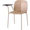 Scab Design Sedia Mentha con bracciolo e tavoletta scrittoio