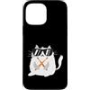 Drummer Gifts Cat Lover Gifts Drummer Ac Custodia per iPhone 13 Pro Max Gatto divertente che indossa occhiali da sole che gioca la