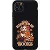 Spooky Bookworm Aesthetic and Cozy Readi Custodia per iPhone 11 Pro Max Haunted By Books Carino Spooky Ghost Reader Art