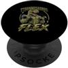 Weightlifter Gym Motivation Designs Tyrannosaurus Flex Dinosaur Trex Sollevamento Pesi Palestra Umorismo PopSockets PopGrip Adesivo