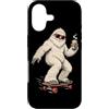 Graphic Apparel Store for Skateboard Cof Custodia per iPhone 17 Yeti Coffee Skateboard Character Art per gli appassionati di skateboard
