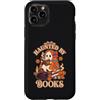 Spooky Bookworm Aesthetic and Cozy Readi Custodia per iPhone 11 Pro Haunted By Books Carino Spooky Ghost Reader Art