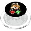 Bahaa's Tee Divertente arte telefonica giapponese Boss Calling Shiba Inu PopSockets PopGrip per MagSafe