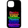 Science Teacher Modern Pop Chemistry Custodia per iPhone 15 Elemento divertente dicendo fluoro uranio carbonio potassio