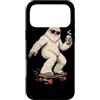 Graphic Apparel Store for Skateboard Cof Custodia per iPhone 17 Pro Max Yeti Coffee Skateboard Character Art per gli appassionati di skateboard