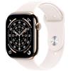 Apple Watch Series 11 GPS + Cellular, Cassa 46 mm in titanio color oro con Cinturino Sport rosa fard - S/M