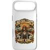 LUMOMIX Custodia per iPhone Air Cover Motociclista No Bullshit Just Ride Teschio Vintage