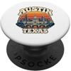 Kattos - Texas Austin State Texas TX Campidoglio Vintage PopSockets PopGrip Adesivo