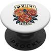 Kattos - Texas Tyler State Texas TX Rose Vintage PopSockets PopGrip Adesivo
